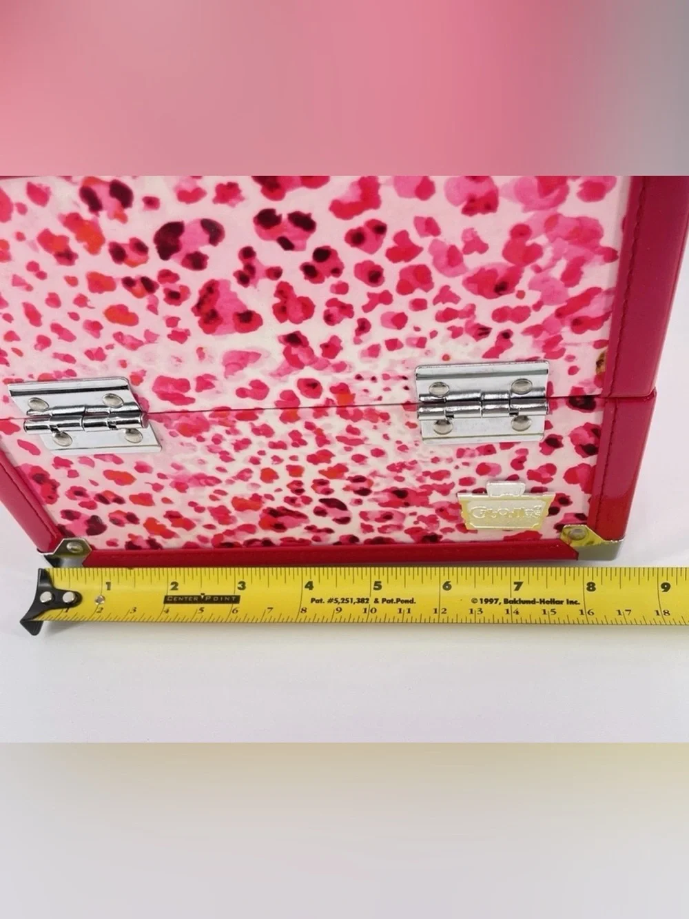 RARE! Y2K Caboodles Pink Leopard Print Train Case | Expandable Makeup Organizer